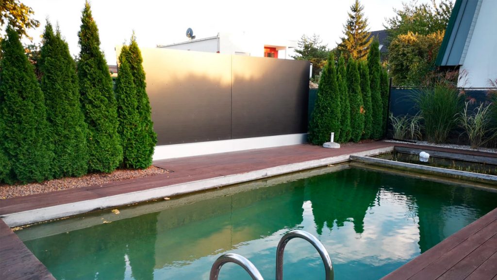 Sichtschutzwand Pool