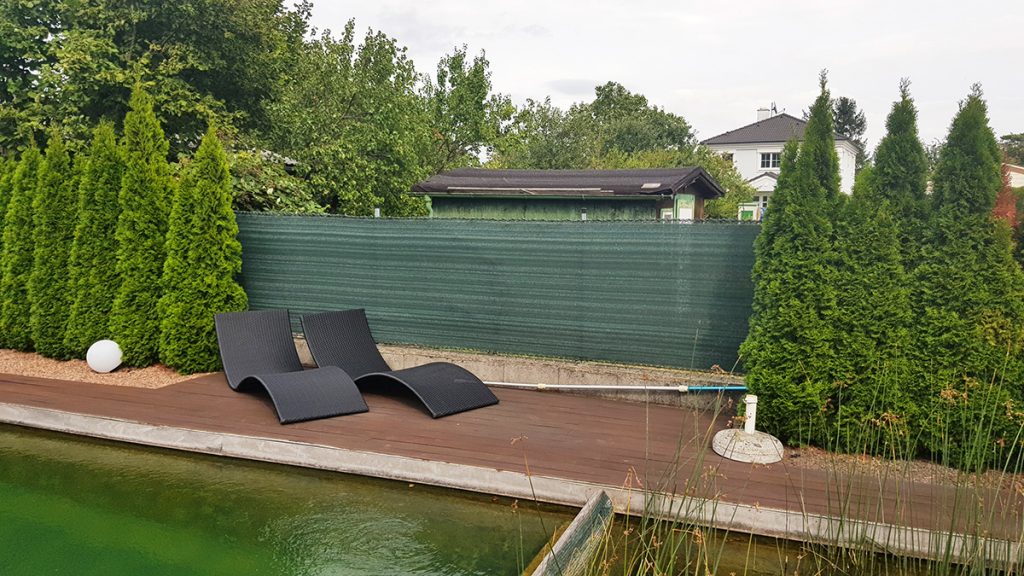 Sichschutzwand für mehr Privatsphäre